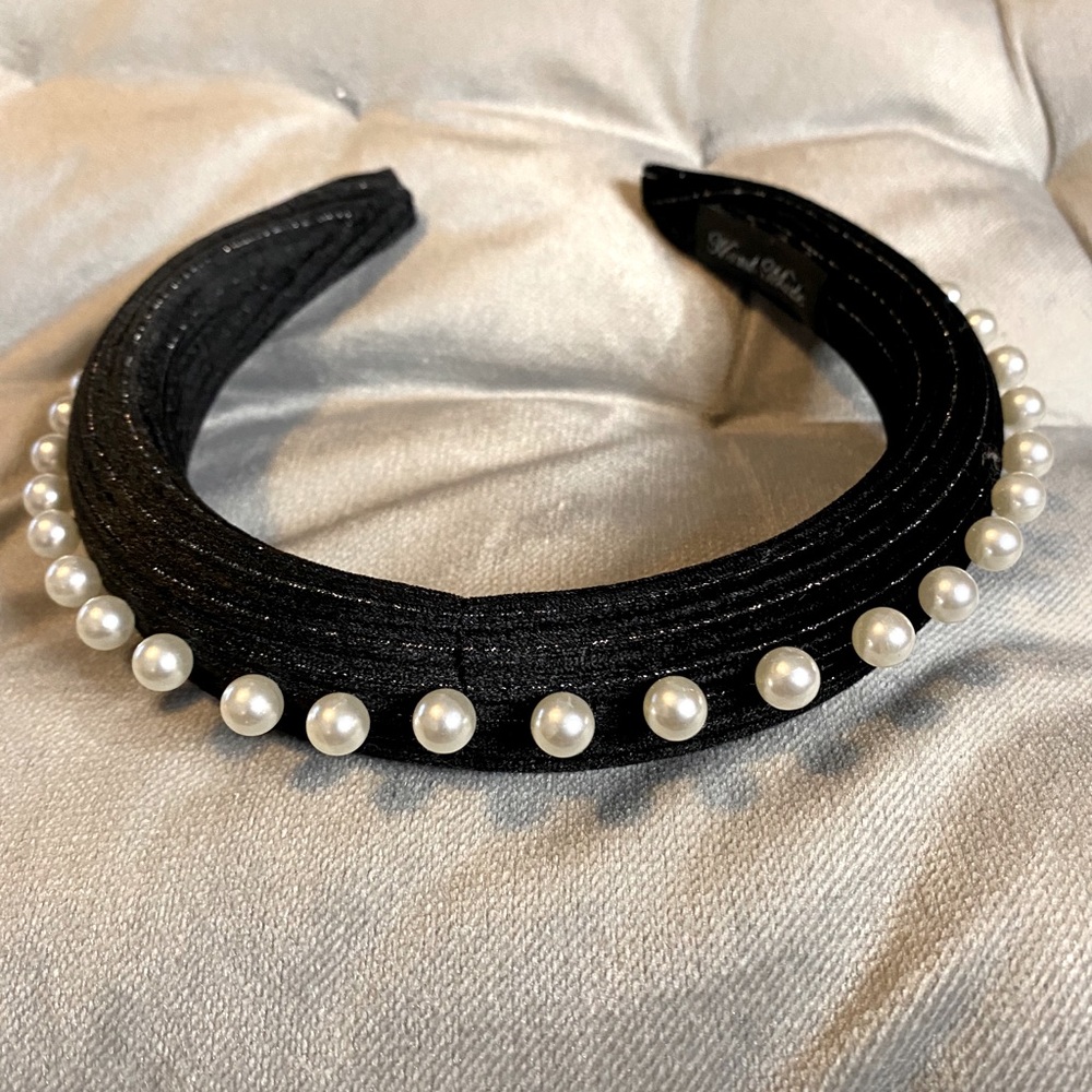 Padded pearl headband